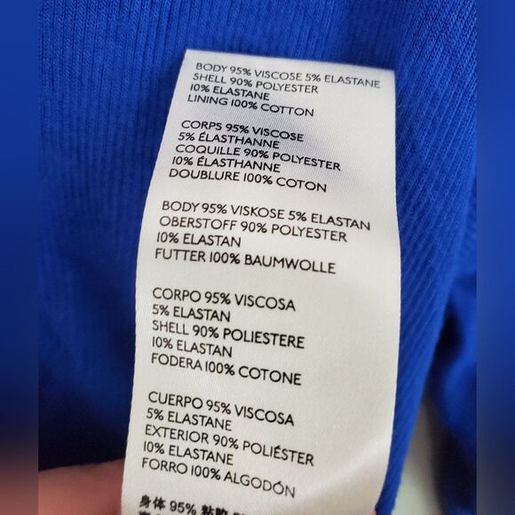 Free people Womens Blue Looking Foward Cropped Printed long sleeve T-Shirt Large - Picture 11 of 13